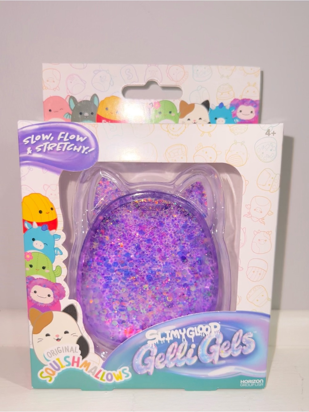 Squishmallows Purple Glitter Cat Gelli Gels